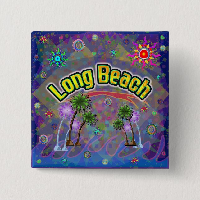 Long Beach Noble Voyage Knopf Button (Vorderseite)