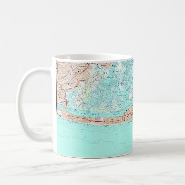Long Beach, NY Map Tasse (Links)