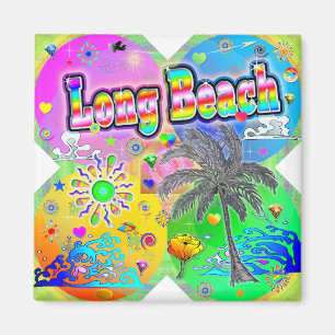 Long Beach Quadro Seasons Magnet
