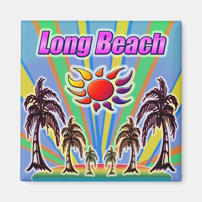 Long Beach Sommerliebe Magnet (Vorne)