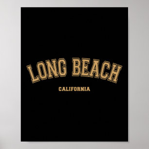 Long Beach Sports Uni Style auf Long Beach Poster