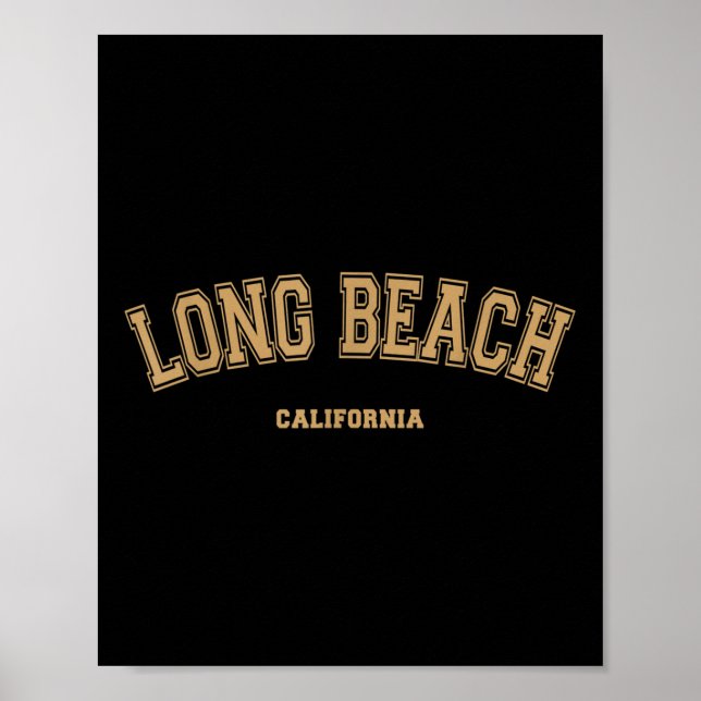 Long Beach Sports Uni Style auf Long Beach Poster (Vorne)