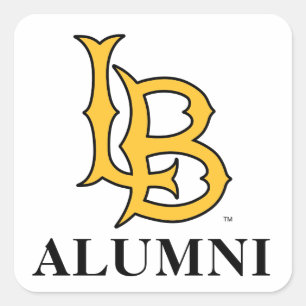 Long Beach Staat Alumni Quadratischer Aufkleber