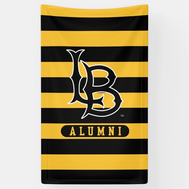 Long Beach Staat Alumni Streifen Banner (Vertikal)