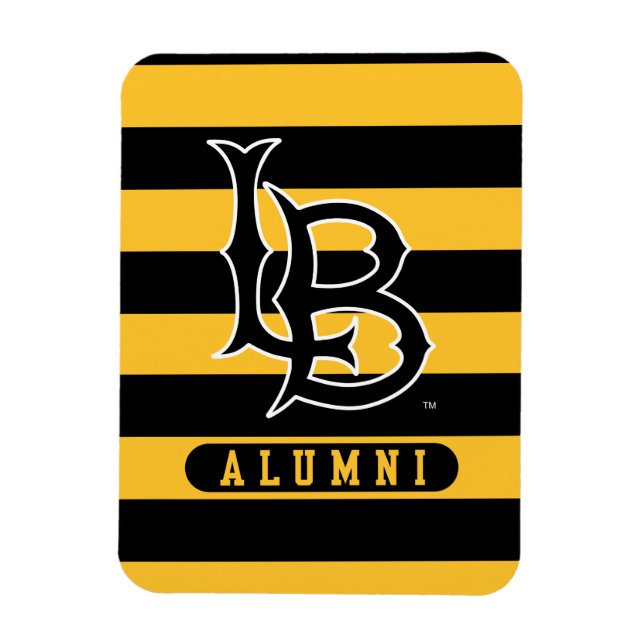 Long Beach Staat Alumni Streifen Magnet (Vertikal)