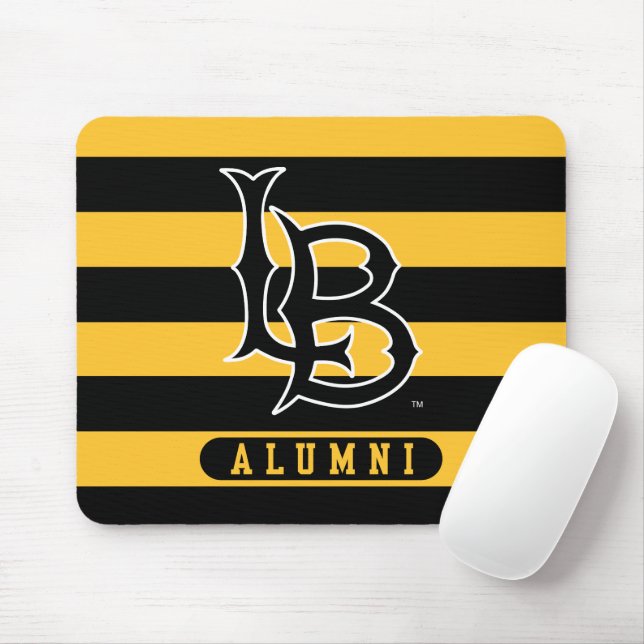 Long Beach Staat Alumni Streifen Mousepad (Mit Mouse)