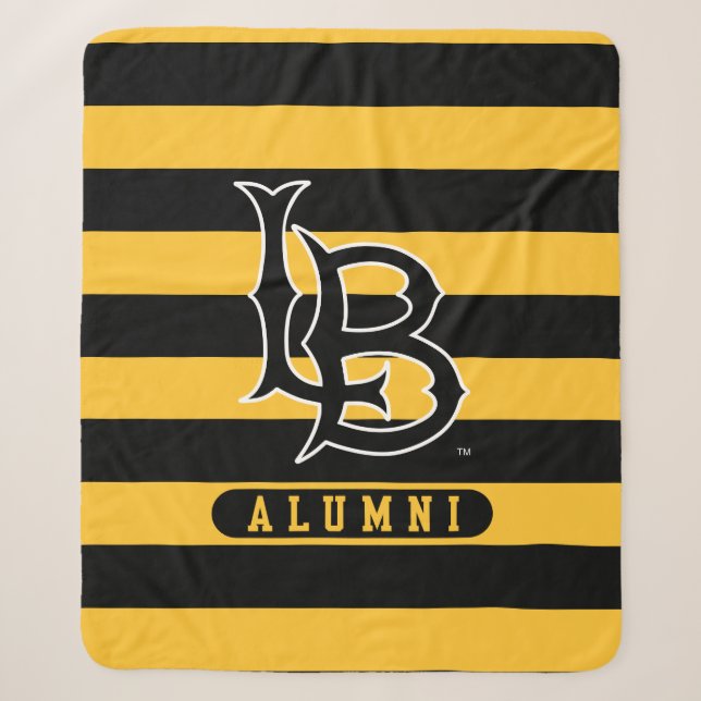 Long Beach Staat Alumni Streifen Sherpadecke (Vorderseite)