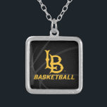 Long Beach Staat Basketball Versilberte Kette<br><div class="desc">Karo aus diesen California Staat University Long Beach Designs! Zeigen Sie Ihren kalifornischen Staatsstolz mit diesen neuen Universitätsprodukten. Diese machen die perfekten Geschenke für den Long Beach Student, Alumni, Familie, Freund oder Fan in Ihrem Leben. Alle diese Zazzle Produkte sind mit Ihrem Namen, Klassenzimmer oder Club individuell einstellbar. Geh Long...</div>
