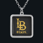 Long Beach Staat Carbon Fibre Versilberte Kette<br><div class="desc">Karo aus diesen California Staat University Long Beach Designs! Zeigen Sie Ihren kalifornischen Staatsstolz mit diesen neuen Universitätsprodukten. Diese machen die perfekten Geschenke für den Long Beach Student, Alumni, Familie, Freund oder Fan in Ihrem Leben. Alle diese Zazzle Produkte sind mit Ihrem Namen, Klassenzimmer oder Club individuell einstellbar. Geh Long...</div>