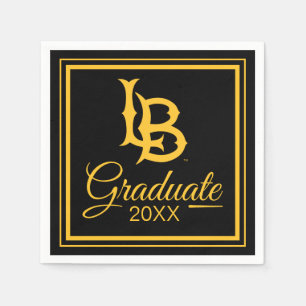 Long Beach Staat Logo Abschluss Serviette