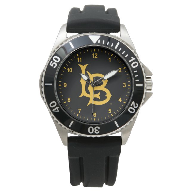 Long Beach Staat Logo Armbanduhr (Vorderseite)