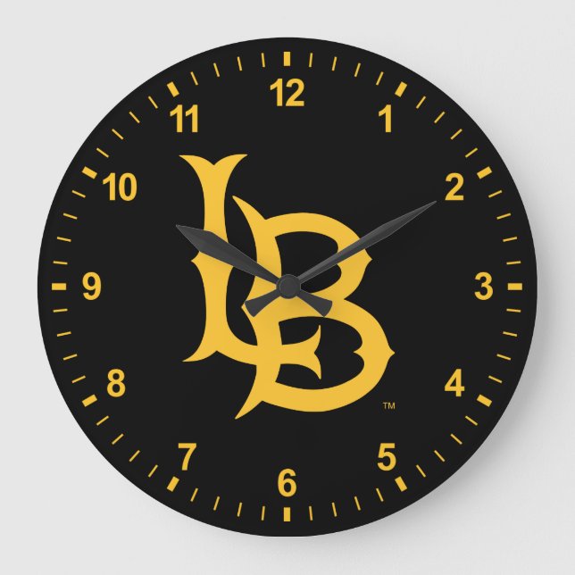Long Beach Staat Logo Große Wanduhr (Vorderseite)