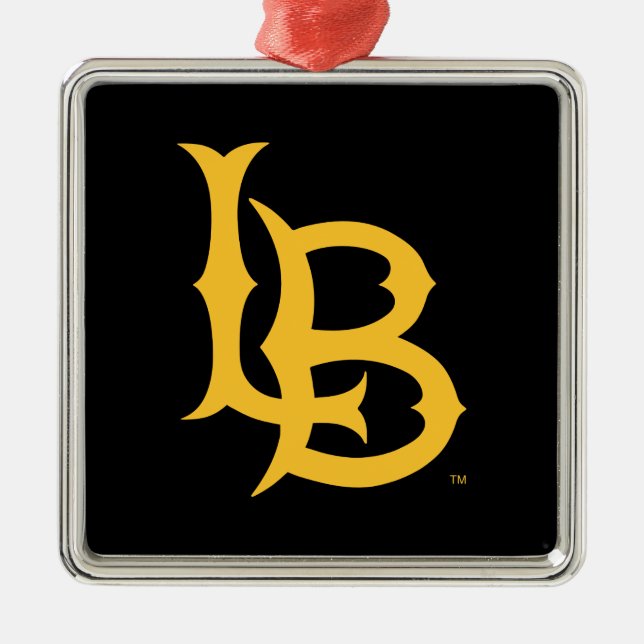 Long Beach Staat Logo Ornament Aus Metall (Vorne)