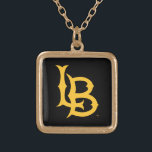 Long Beach Staat Logo Vergoldete Kette<br><div class="desc">Karo aus diesen California Staat University Long Beach Designs! Zeigen Sie Ihren kalifornischen Staatsstolz mit diesen neuen Universitätsprodukten. Diese machen die perfekten Geschenke für den Long Beach Student, Alumni, Familie, Freund oder Fan in Ihrem Leben. Alle diese Zazzle Produkte sind mit Ihrem Namen, Klassenzimmer oder Club individuell einstellbar. Geh Long...</div>
