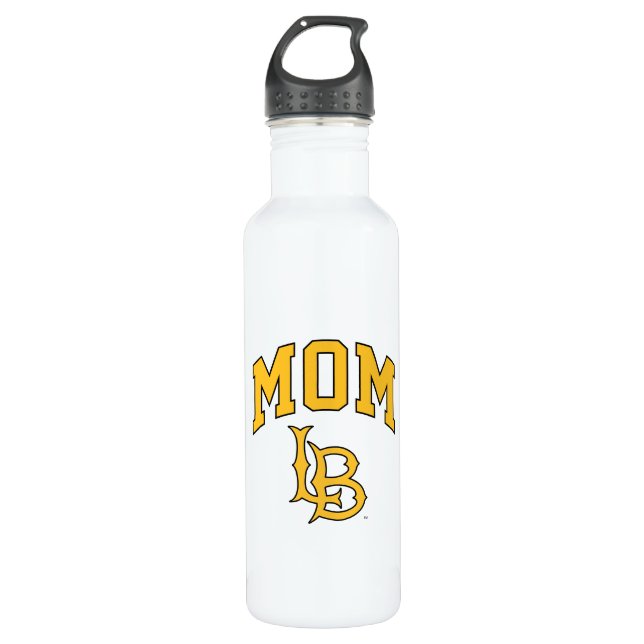 Long Beach Staat Mama Edelstahlflasche (Vorderseite)