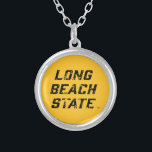 Long Beach Staat Wordmark erschüttert Versilberte Kette<br><div class="desc">Karo diese California Staat University Long Beach Designs! Zeigen Sie Ihren California Staatsstolz mit diesen neuen Universitätsprodukten. Diese Geschenke machen die perfekte Geschenke für den Long Beach Student, Alumni, Familie, Freund oder Fan in Ihrem Leben. Alle diese Zazzle-Produkte sind mit Ihrem Namen, Klassenzimmer oder Club individuell einstellbar. Los Long Beach!...</div>