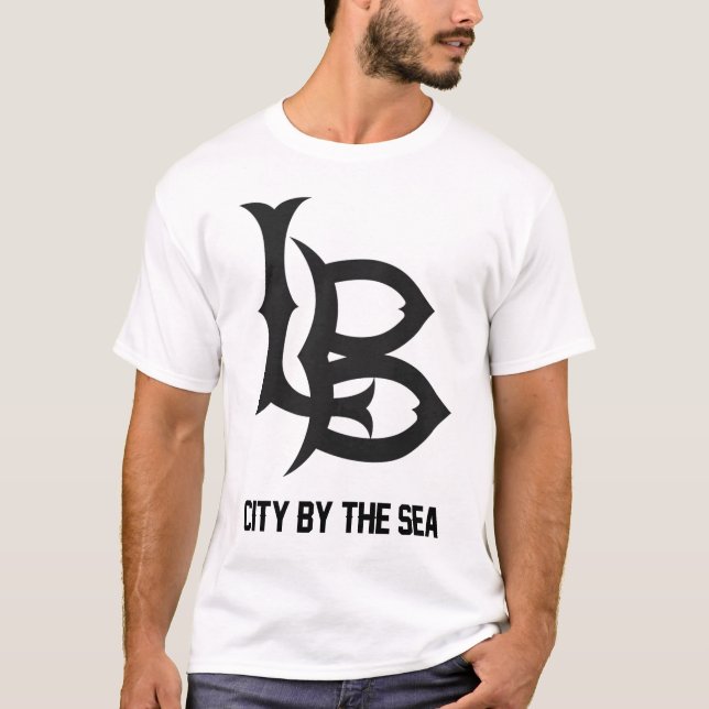Long Beach "Stadt durch der das Meer" das Shirt (Vorderseite)