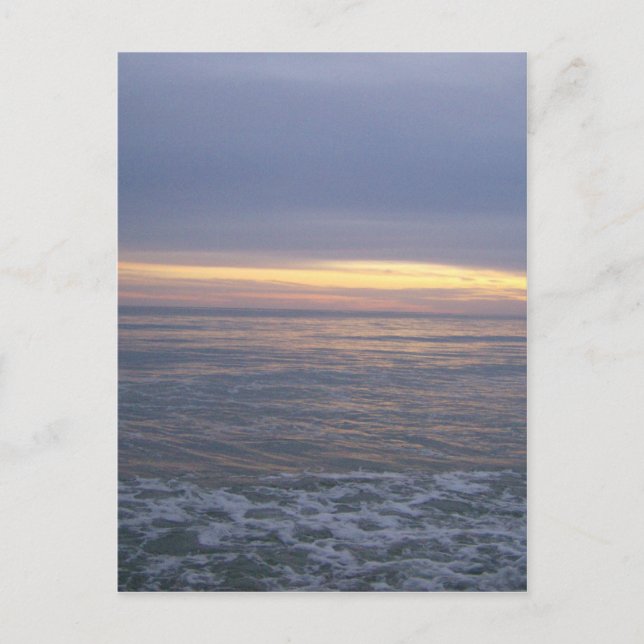 Long Beach Sunset Postkarte (Vorderseite)