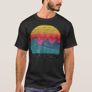 Long Beach Surfwellen Los Angeles Retro Cali Su T-Shirt