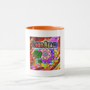 Long Beach Tropical Friends Mug