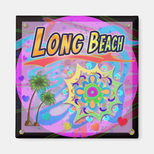Long Beach True Progress Magnet (Vorne)