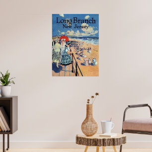 Long Branch, New Jersey 1917 Druck  Poster