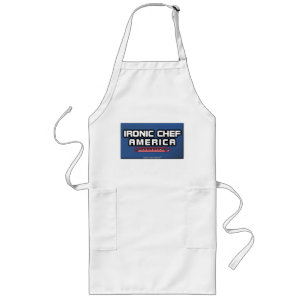 LONG CHEF IRONIQUE AMÉRIQUE - TABLIER DRÔLE DE PAPAS