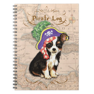 Long Coat Chihuahua Pirate Notizblock