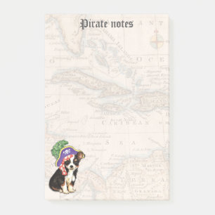 Long Coat Chihuahua Pirate Post-it Klebezettel