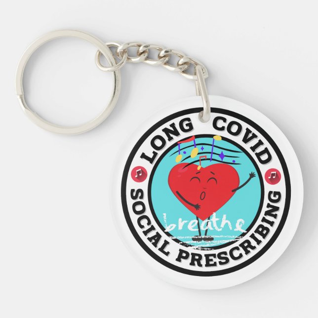 Long Covid - Social Prescribing (Singing) Schlüsse Schlüsselanhänger (Vorderseite)