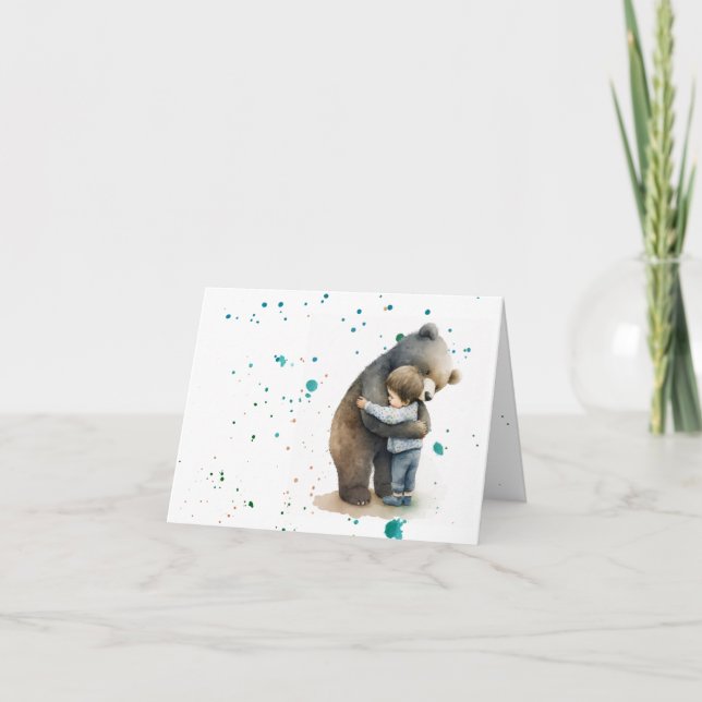 Long distance Hug  Karte (Vorderseite)