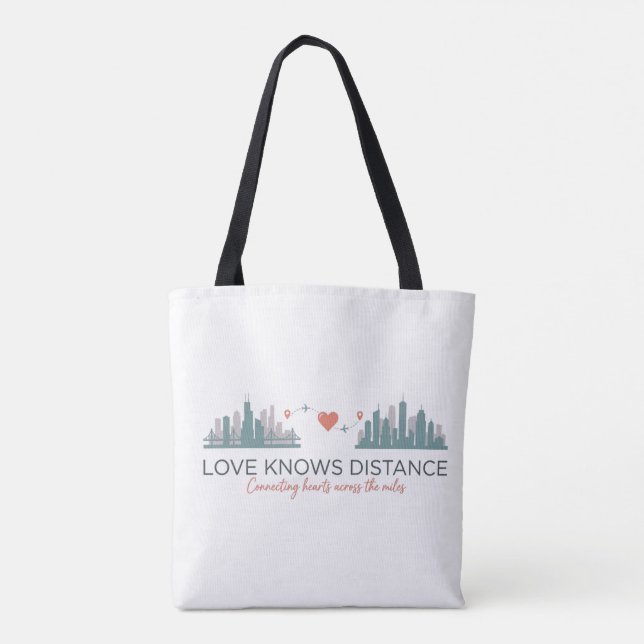 Long Distance Relationship Gift for couples  Tasche (Rückseite)