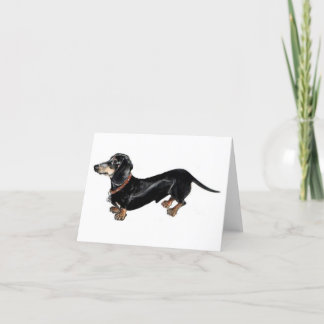 "Long Dog" Dackel Grußkarte Karte