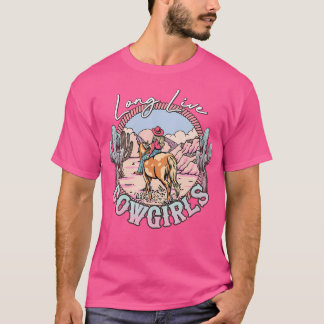 Long Funny Live Country Southern für Cowgirls Blac T-Shirt