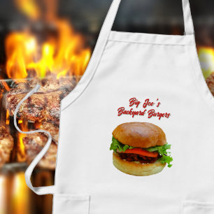 Long Grand tablier de cuisine Burger pour les hommes