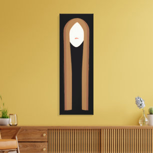 Long Hair Art Minimalistisches modernes Porträt Leinwanddruck