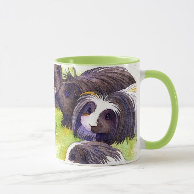 Long Hair Cavies Tasse (Rechts)