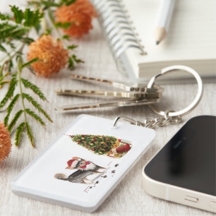 Long Haired Chihuahua Funny Christmas Dog Tree