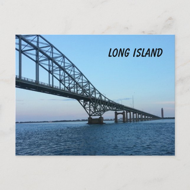 Long Island Causeway Postkarte (Vorderseite)