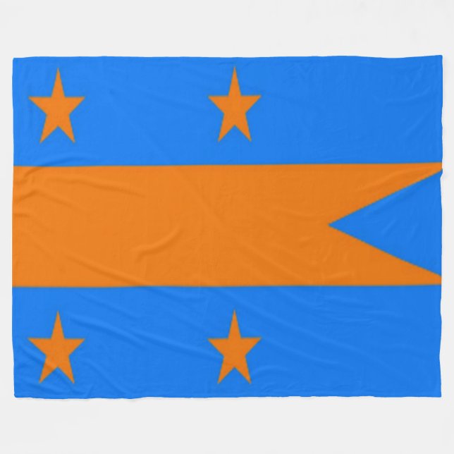 LONG ISLAND FLAG FLEECEDECKE (Vorderseite (Horizontal))