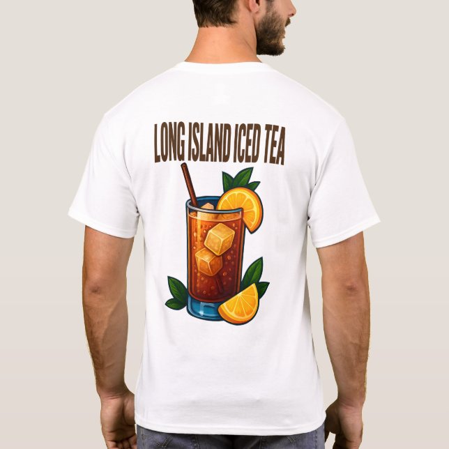 Long Island Iced Tea T-Shirt – Bold Retro Cocktail (Rückseite)
