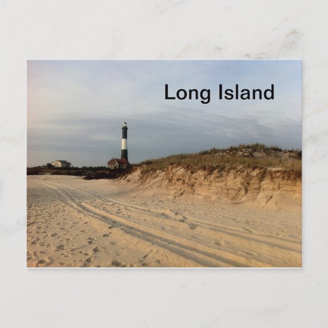 Long Island Lighthouse 2 Postkarte (Vorderseite)