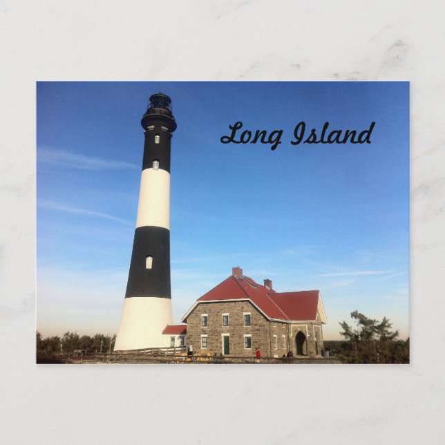 Long Island Lighthouse 3 Postkarte (Vorderseite)