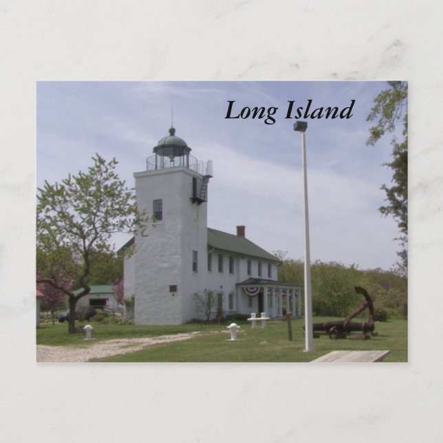 Long Island Lighthouse 4 Postkarte (Vorderseite)