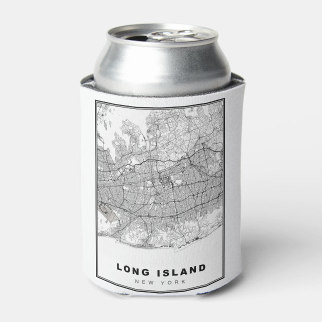 Long Island Map Dosenkühler (Kanne Vorderseite)