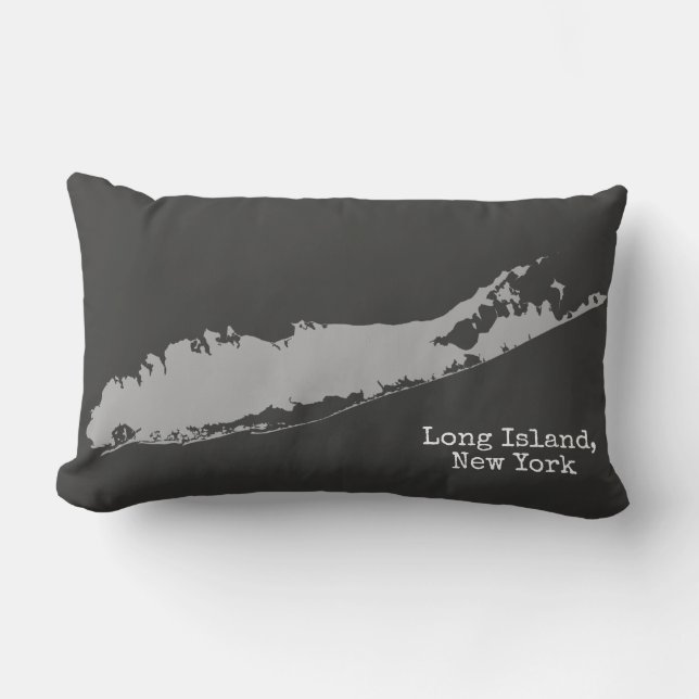 Long Island New York personalisiert mit Stadt Lendenkissen (Vorderseite)