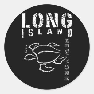 Long Island New York Souvenir Runder Aufkleber