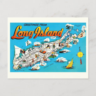 Long Island, NY Gruß Postkarte