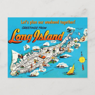  Long Island, NY Occasion Postcard Postkarte