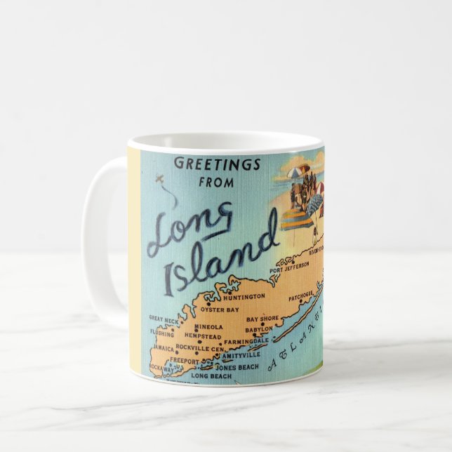 Long Island NY Tasse (Vorderseite Links)